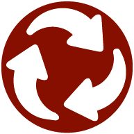 waste with brown circle